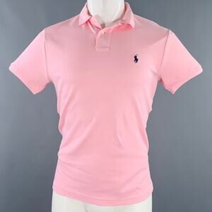 POLO by RALPH LAUREN Size S Pink Cotton Half Placket Polo
